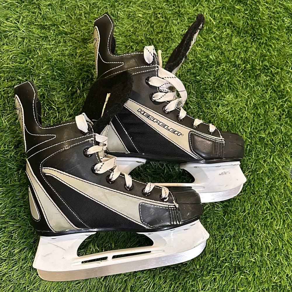 Hockey Ice Skates with Silver Accents